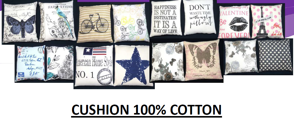 21507 - Cushion 100% cotton Europe