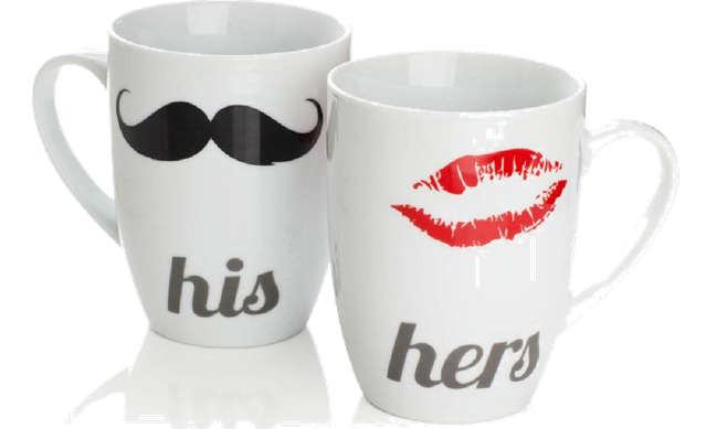 21563 - Valentines Gift Idea: His & Hers Mugs Set Europe