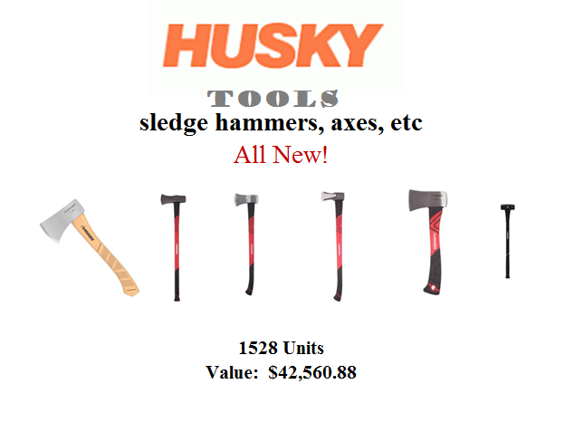 22317 - New Husky Tools, Sledge Hammers, Axe's & More USA