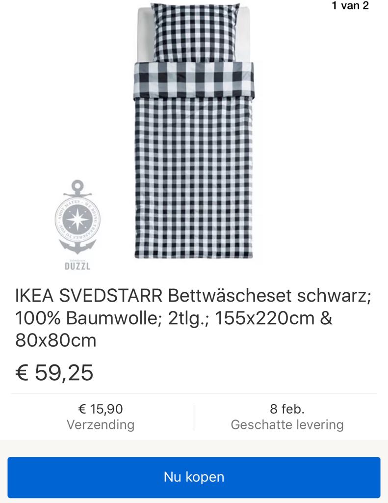 IKEA BED LINNEN