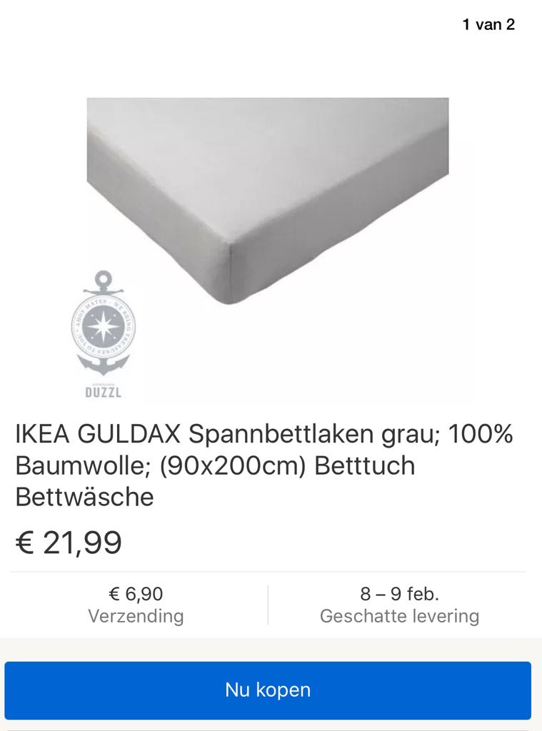 IKEA BED LINNEN