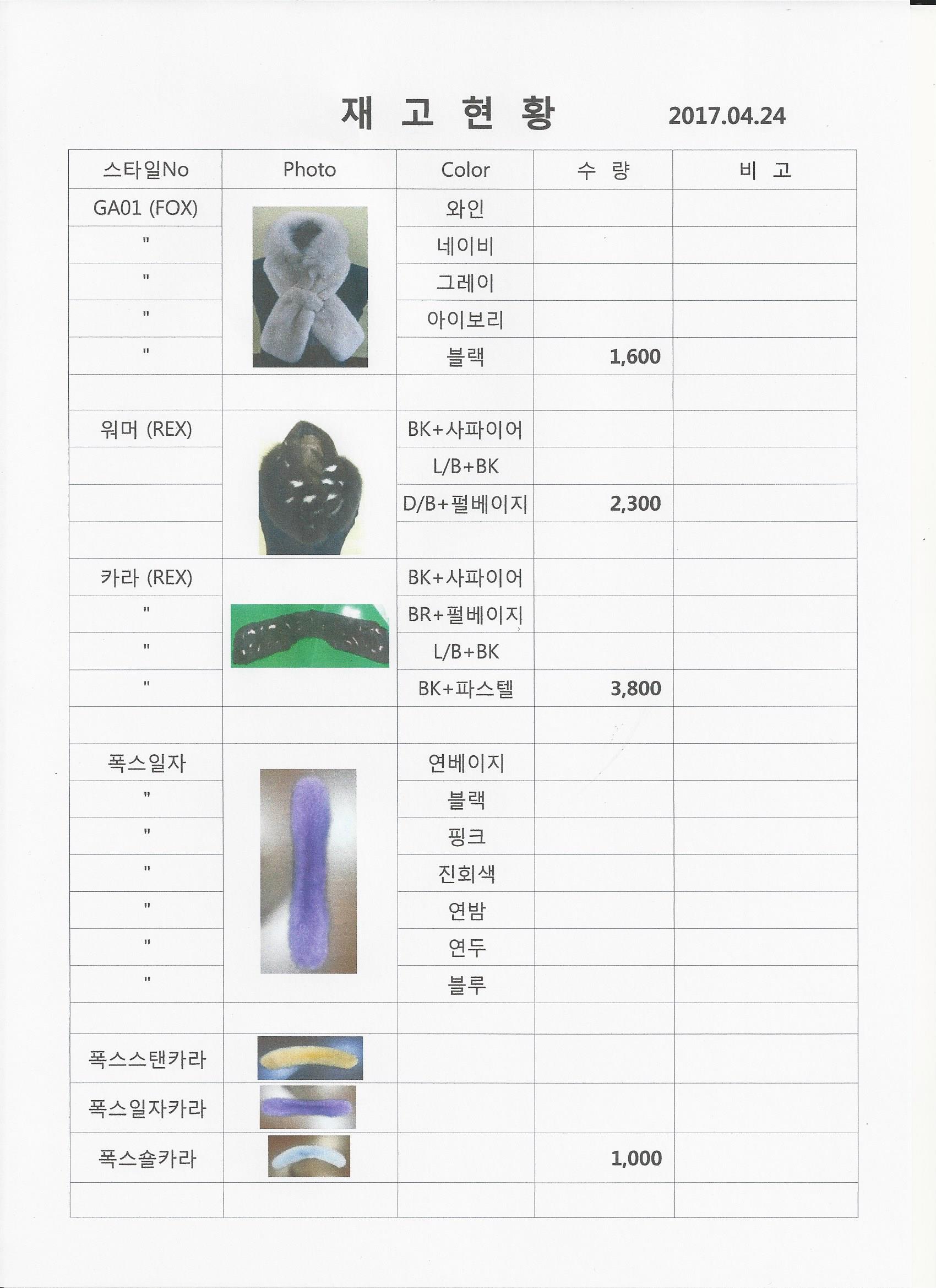 23201 - Fur shawl Korea
