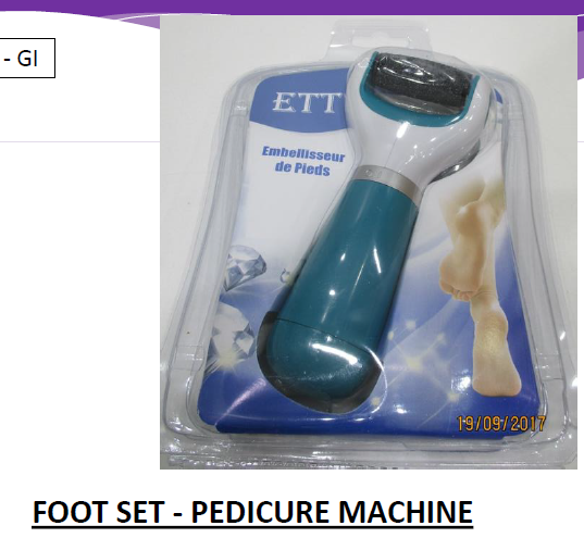 24945 - FOOT SET - PEDICURE MACHINE Europe