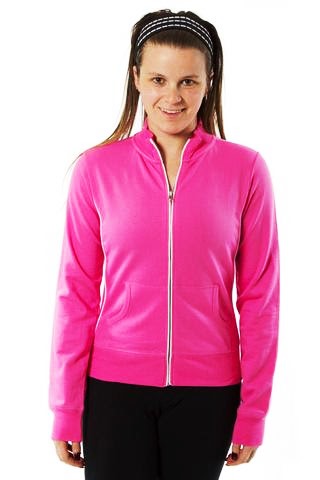 Ladies Mock Neck French Terry Jackets USA