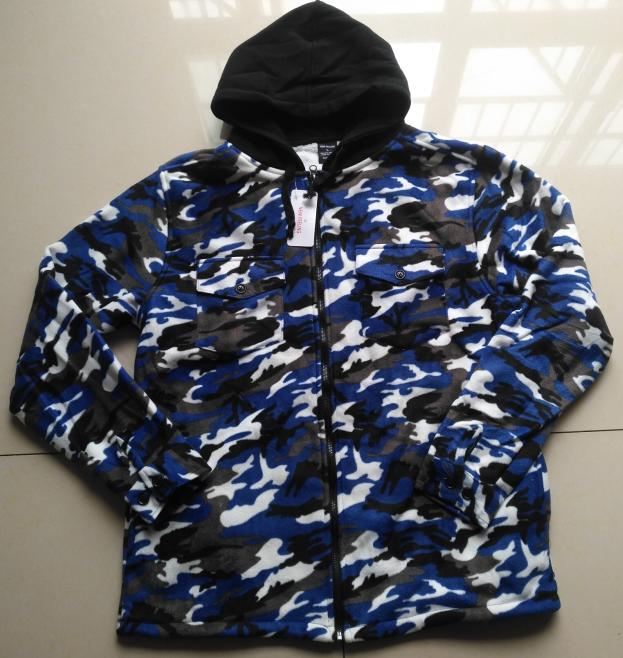 Men's camo polar fleece hoodie ChinaStock offers | GLOBAL STOCKS