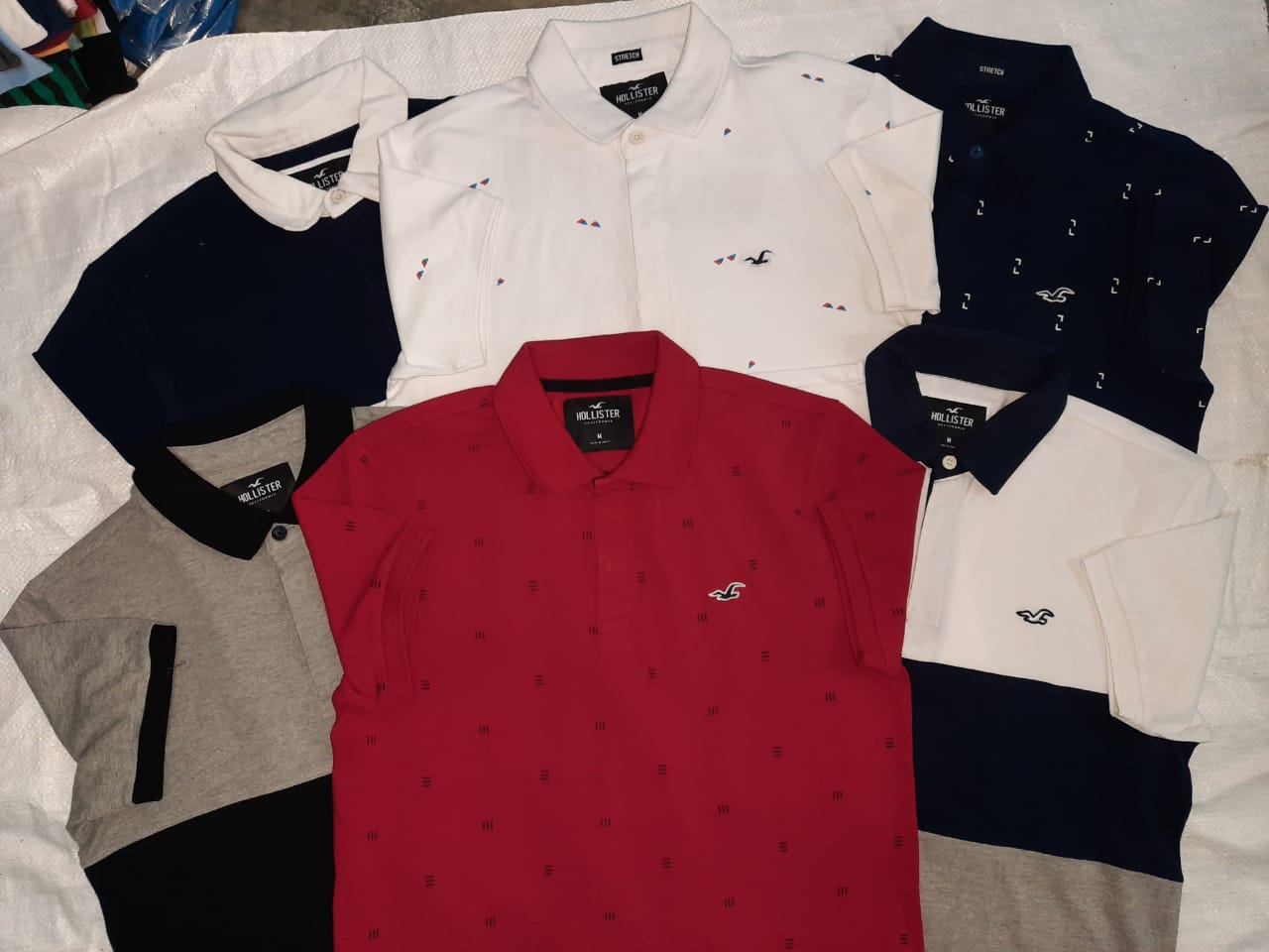 hollister collar t shirts