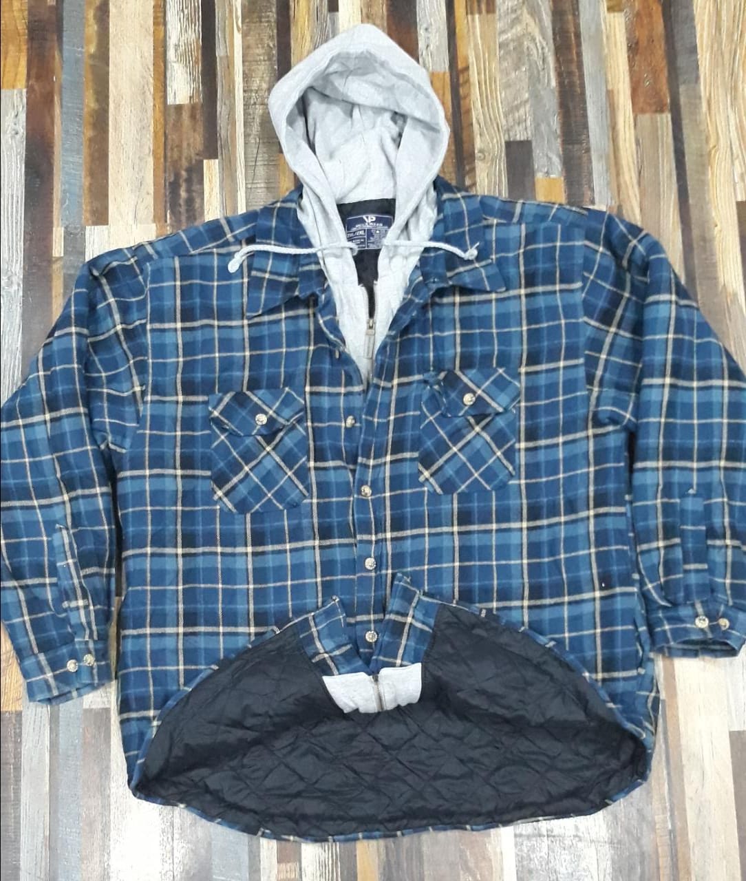 Mens Hooded Quilted Flannel Shirts with Chest protector Pakistan