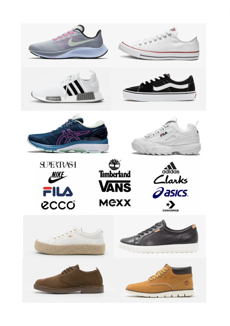 Footwear Stock Premium Brands Mix Packs Europe