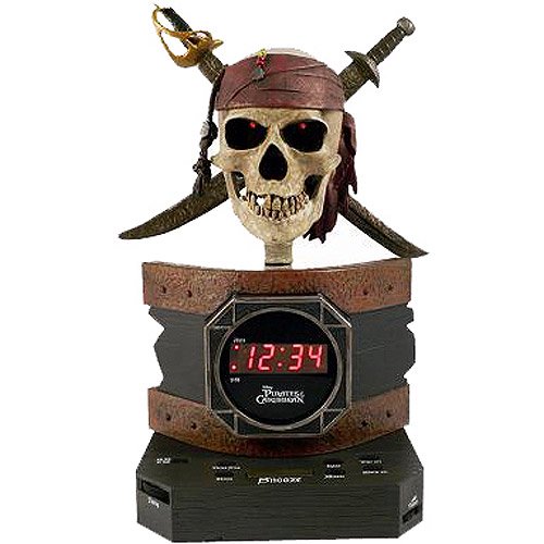46096 - Disney Pirates of the Caribbean Alarm Clock Radio USA