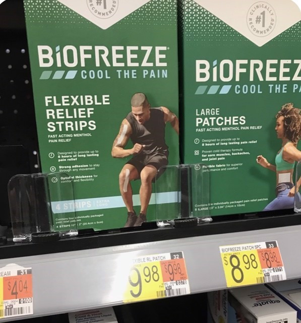 46100 - Biofreeze flexible pain relief strips USA