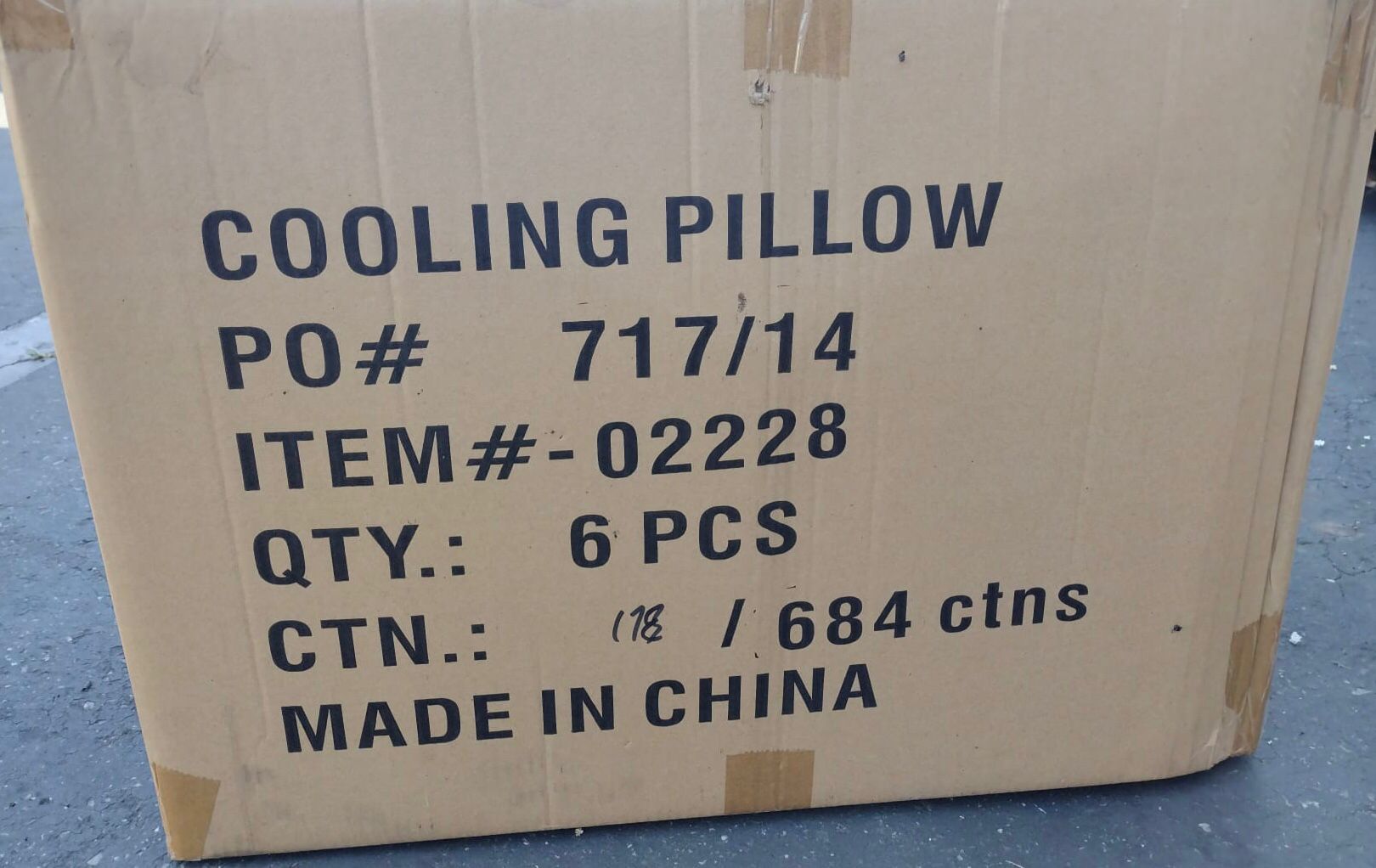 46379 - Cooling Pillow Closeout USA