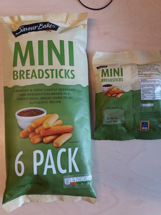 47473 - Savour bakes mini breadsticks multipack 120g Europe