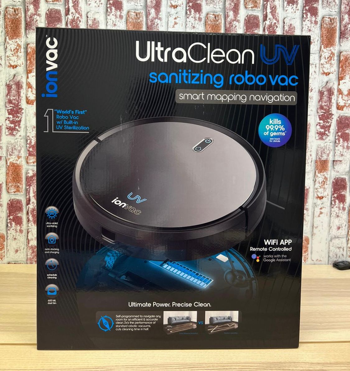 48188 - Ultra Clean Robo Vac With Smart Mapping and Sanitizing UV Light USA