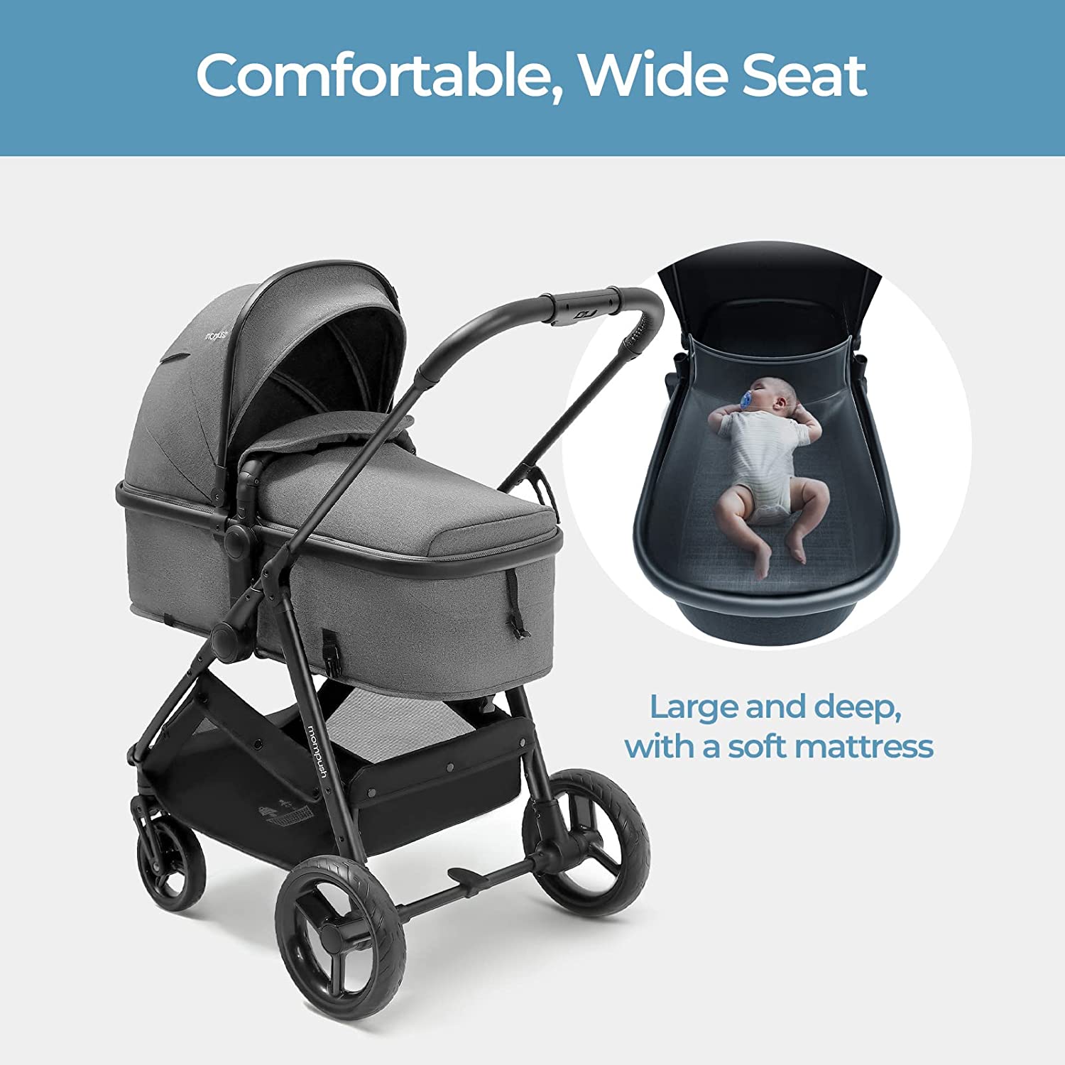 49114 - Mompush Wiz 2-in-1 Baby Stroller USA
