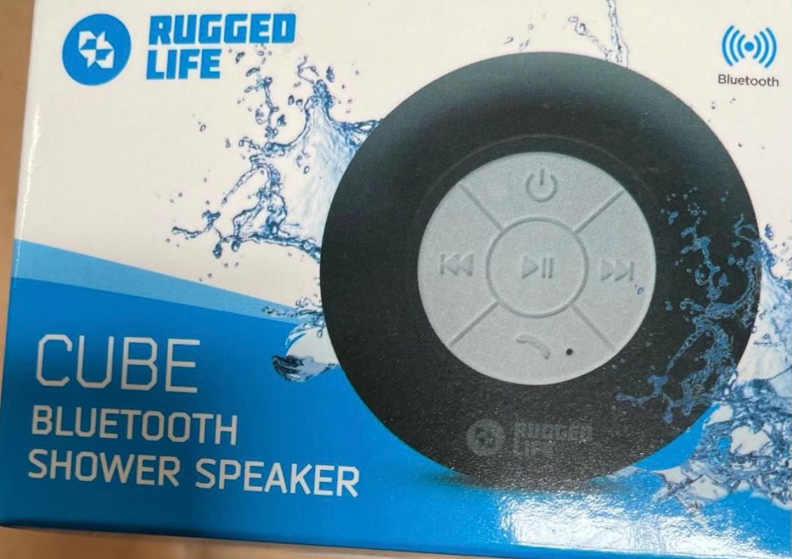 49422 - Rugged Life waterproof Bluetooth Shower Speaker USA