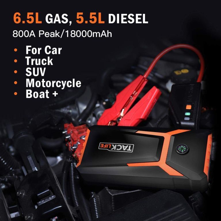 49517 - TACKLIFE 800A Peak 18000mAh Car Jump Starter with LCD Display USA