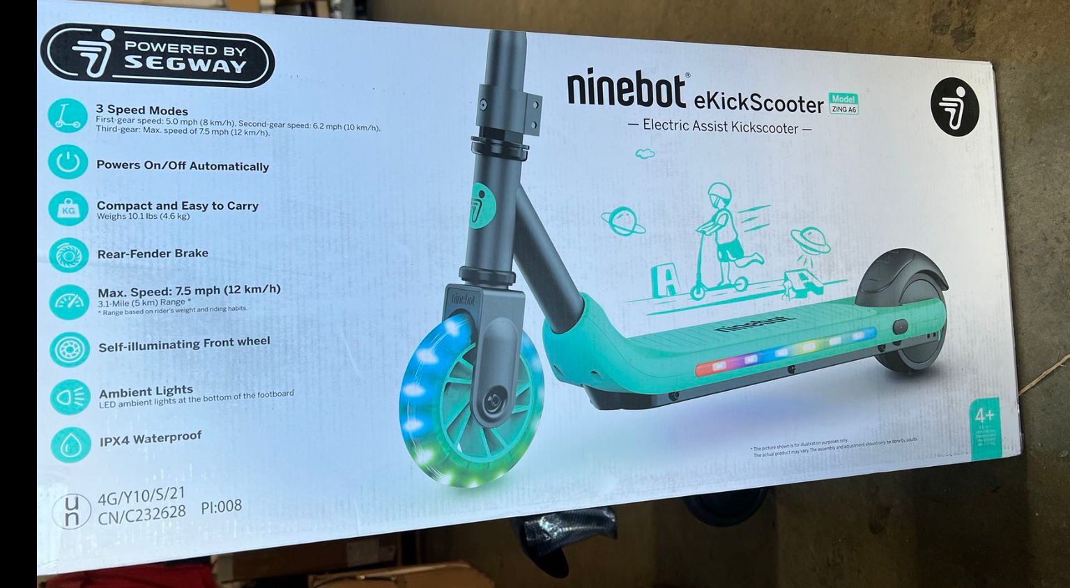 Segway Ninebot A6 Kids Electric Kick Scooter USA