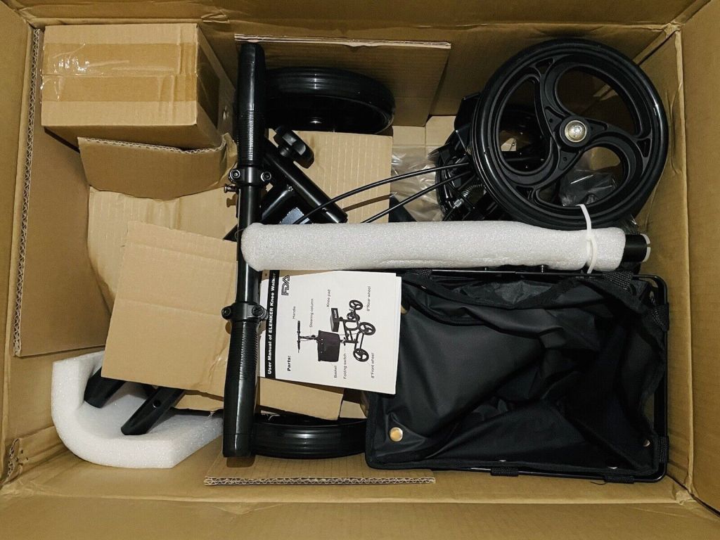 ELENKER Steerable Knee Walker Deluxe Medical Scooter for Foot Injuries