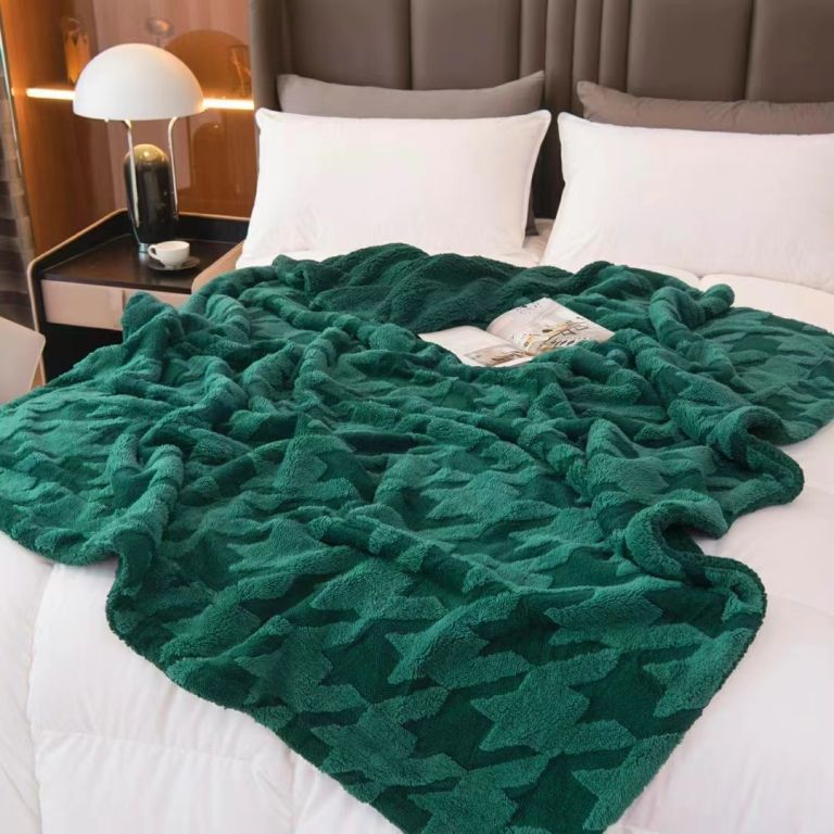 50944 - Jacquard Double Layer Flannel Blanket China