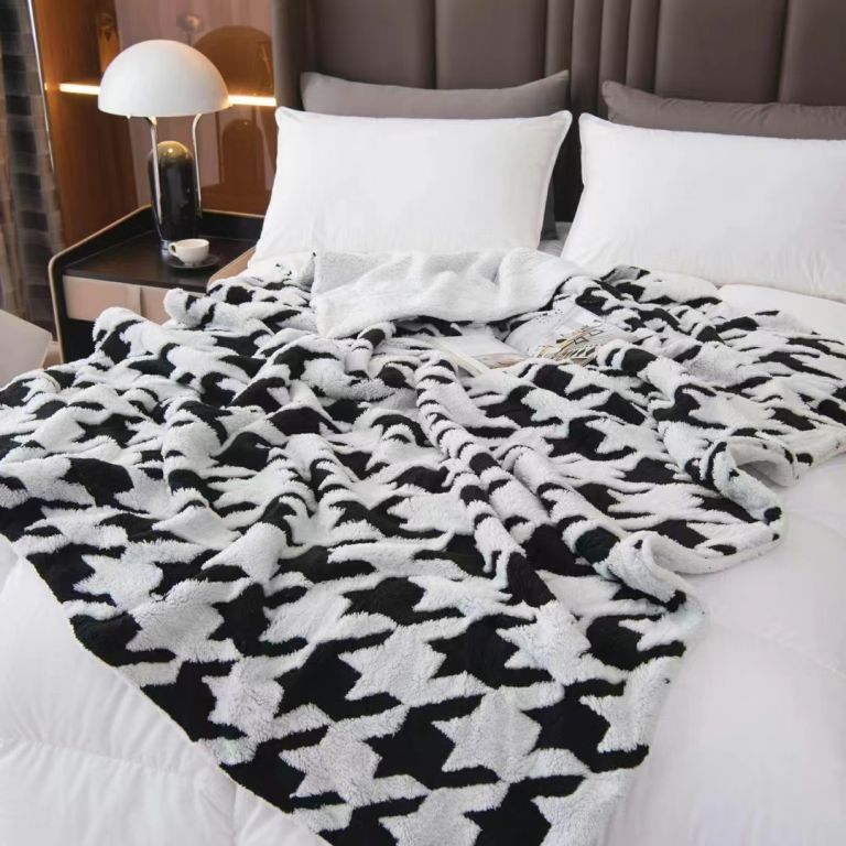 50944 - Jacquard Double Layer Flannel Blanket China
