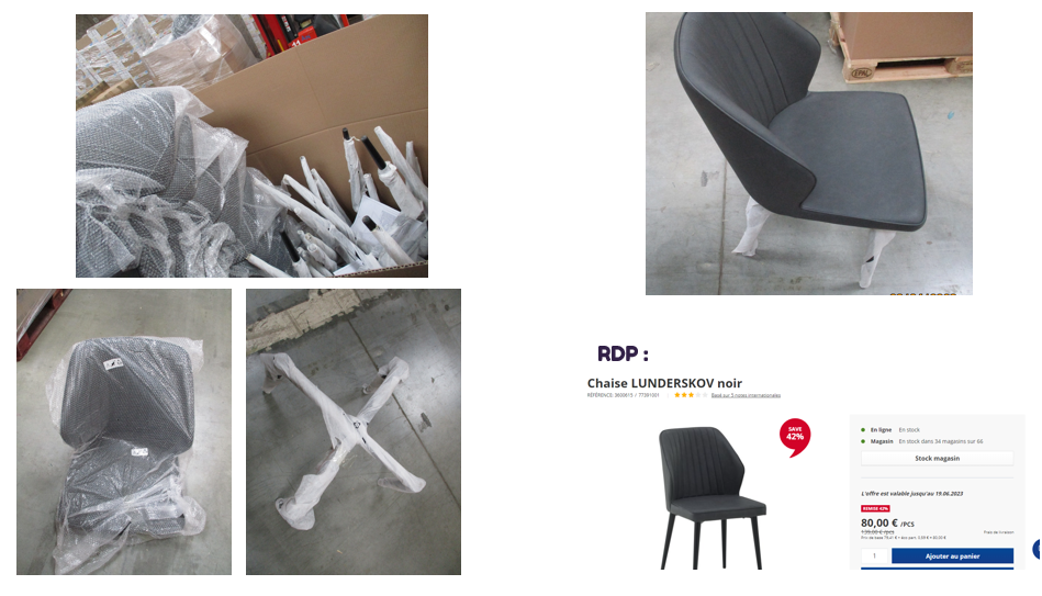 50945 - Chairs stock Europe
