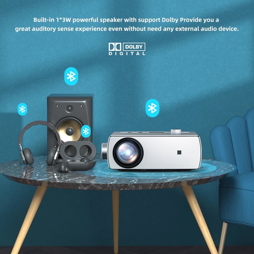 51061 - Projector with 120 Inch Projector Screen USA