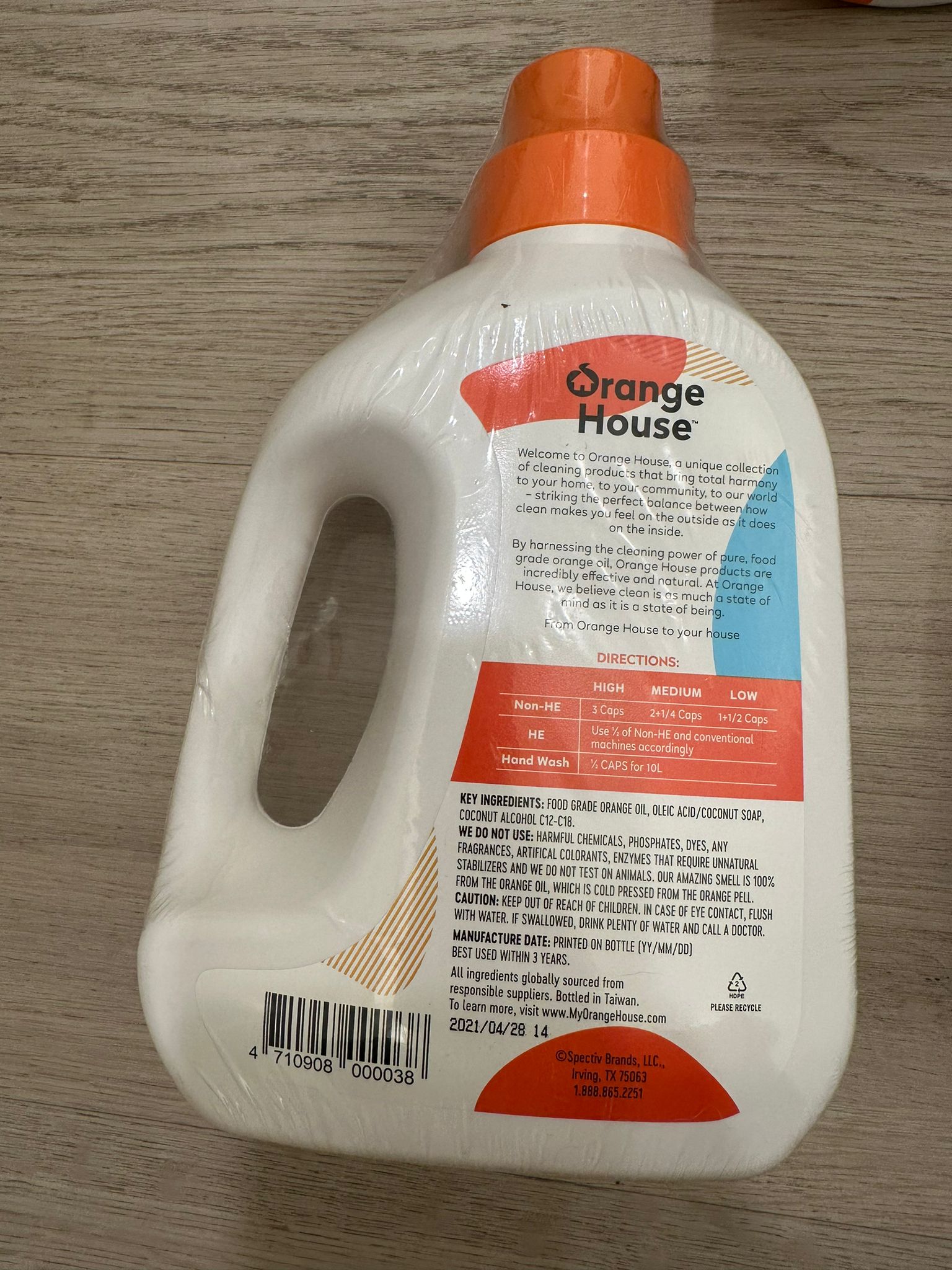 51128 - Orange House 30.4 oz Liquid Baby Laundry Detergent USA
