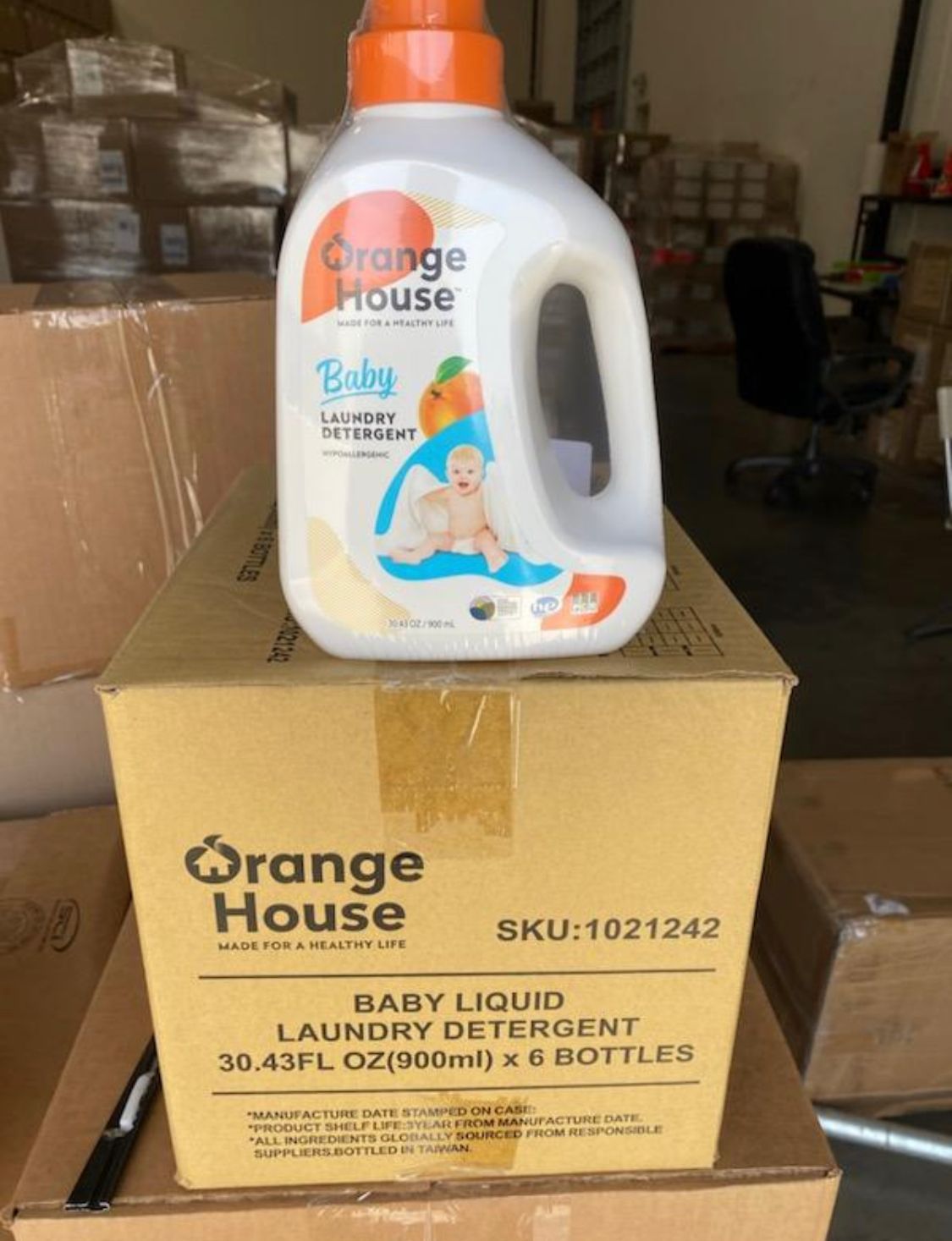 51128 - Orange House 30.4 oz Liquid Baby Laundry Detergent USA