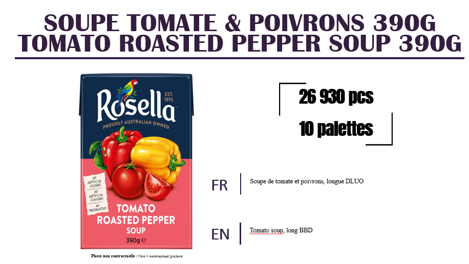 51140 - TOMATO ROASTED PEPPER SOUP Europe