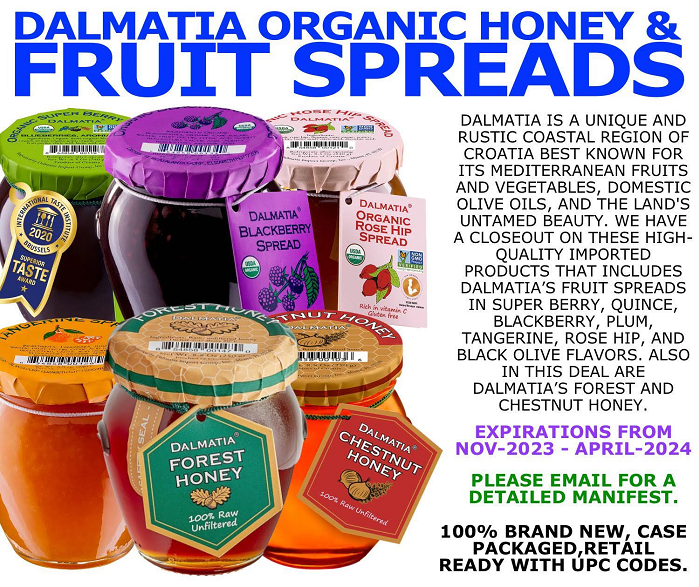 51318 - Dalmatia Gourmet Fruit Spreads & Hone USA