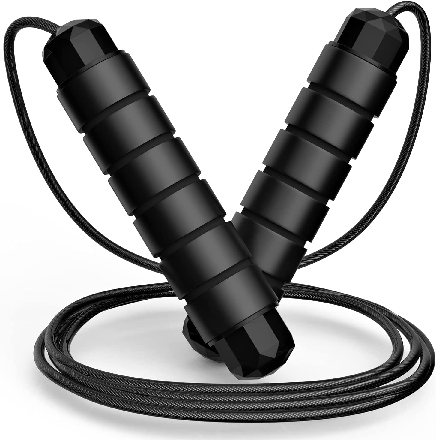 51453 - Jump Rope, Tangle-Free Rapid Speed Jumping Rope Cable with Ball Bearings USA