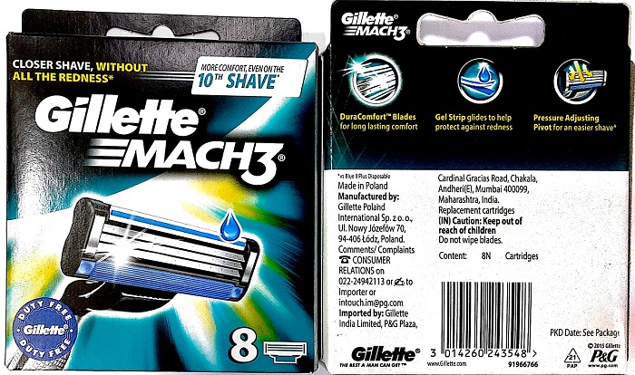 51458 - Gillette Mach 3 8 UAE