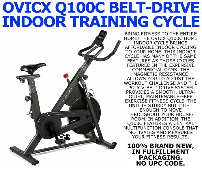 51512 - 160 OVICX Q100C Belt-Drive Exercise Cycles USA