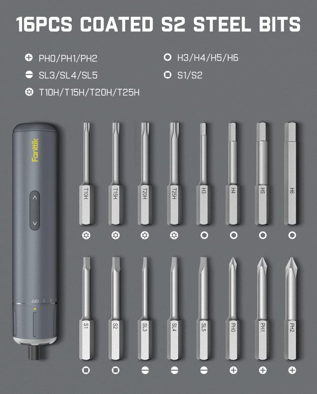 Fanttik NEX S1 Pro Cordless Electric Screwdriver Kit & E1 MAX Mini