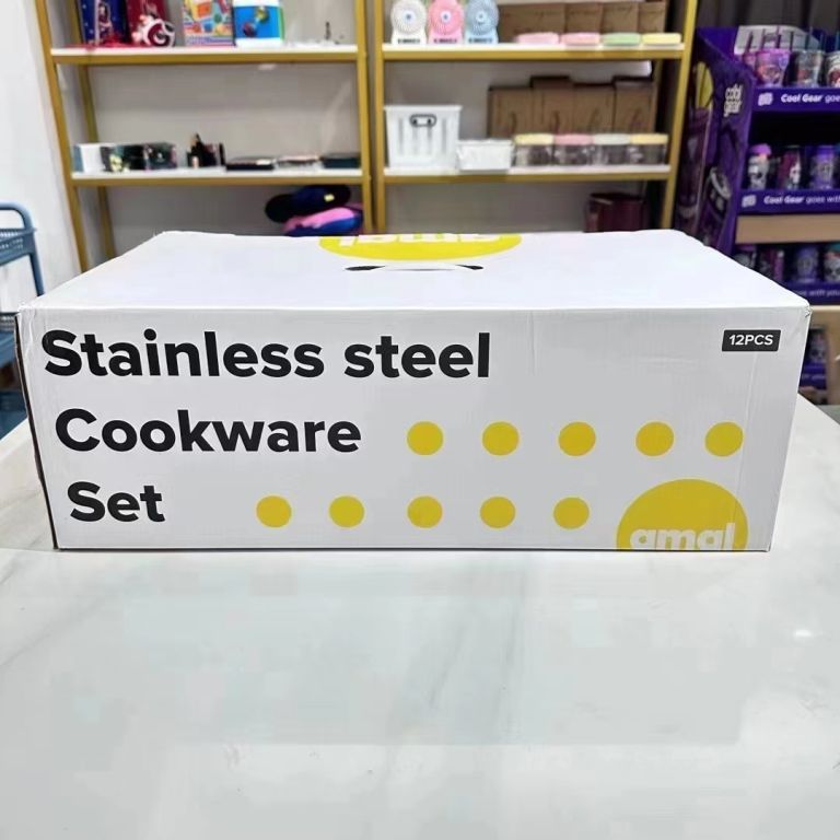 52264 - Stainless Steel Cookware 12 Pcs Set China