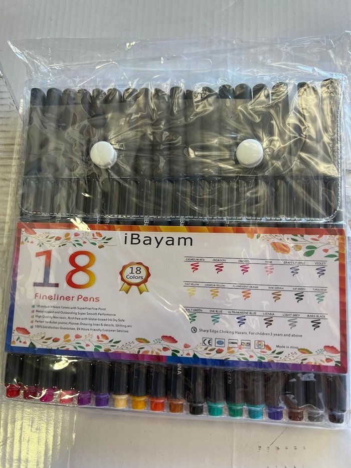 iBayam 18 Color Fineliner Pen & 78-Pack Drawing Set