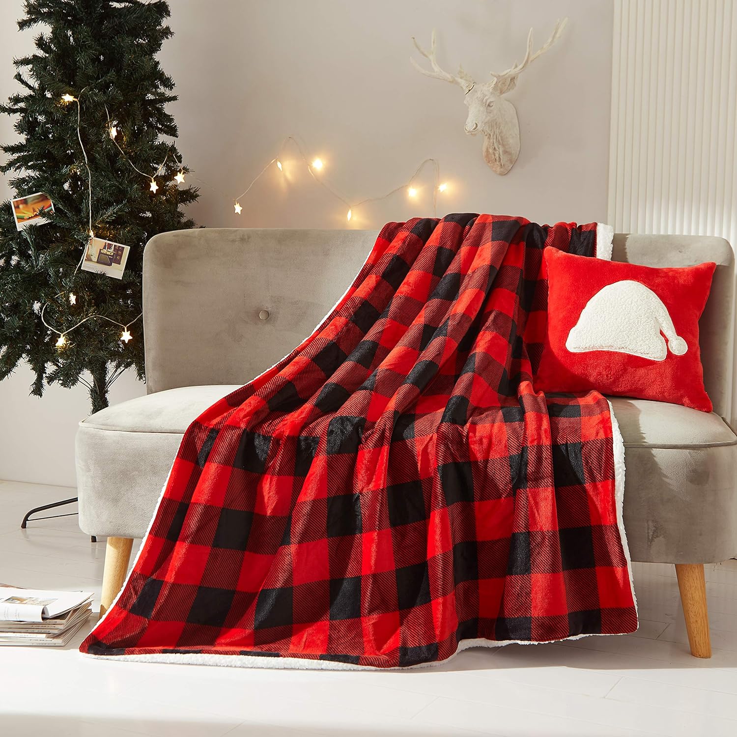 52695 - Dearfoams Santa Baby Cozy Sherpa 2 Piece Gift Set USA
