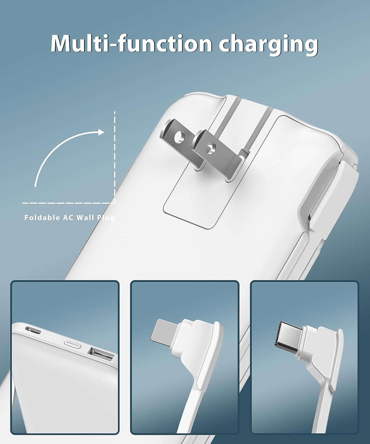 52774 - TG90° Power Bank with Built in AC Wall Plug USA